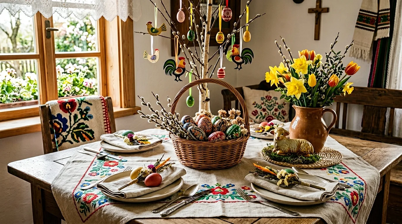 Dekoracje wielkanocne - inspiracje folkowe i DIY