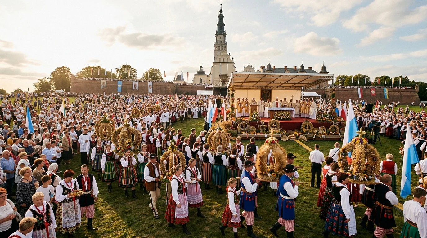 Dożynki Jasnogórskie - święto plonów na Jasnej Górze w Częstochowie