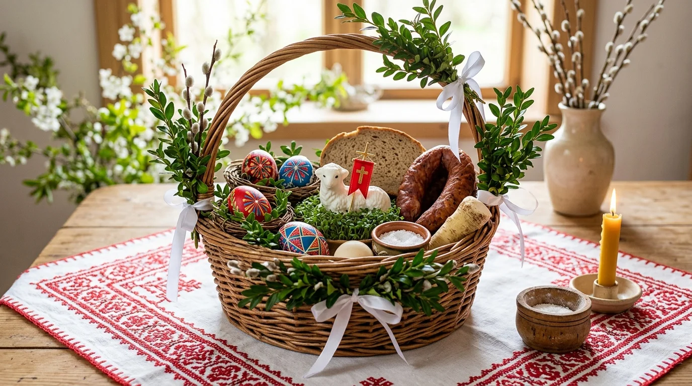 Koszyczek wielkanocny - co włożyć i symbolika święconki