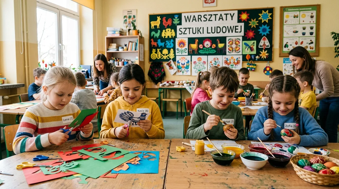 Kurpiowska sztuka ludowa - wycinanki, kwiaty i tradycje Puszczy Zielonej