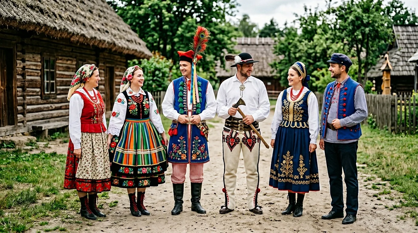 Strój ludowy polski - historia i przewodnik po regionach