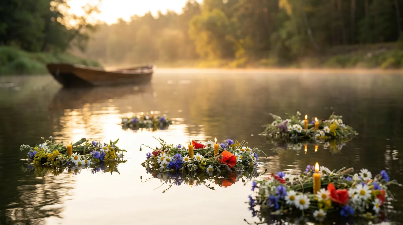 Wiła wianki - polska pieśń ludowa o motywie wianków świętojańskich